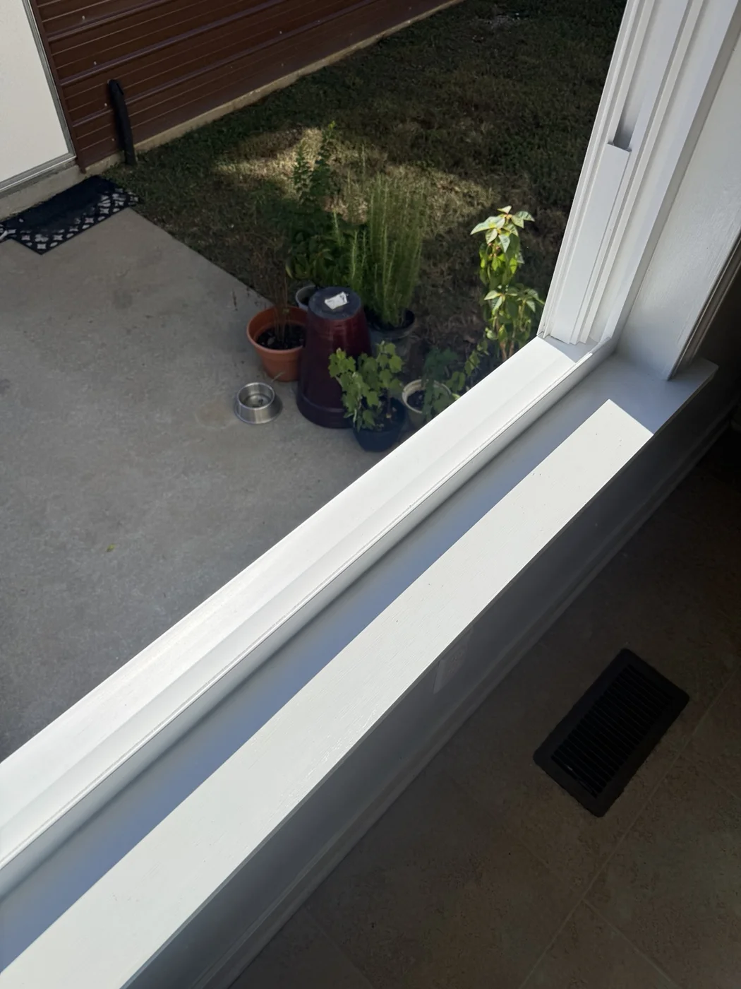 Sill detail from Cardinal residential job photos